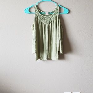 3 for $12 Lace cold shoulder crop top